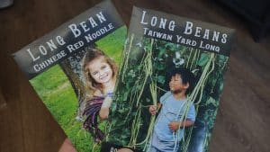 yard-long beans seed packets for growing in zone 8b
